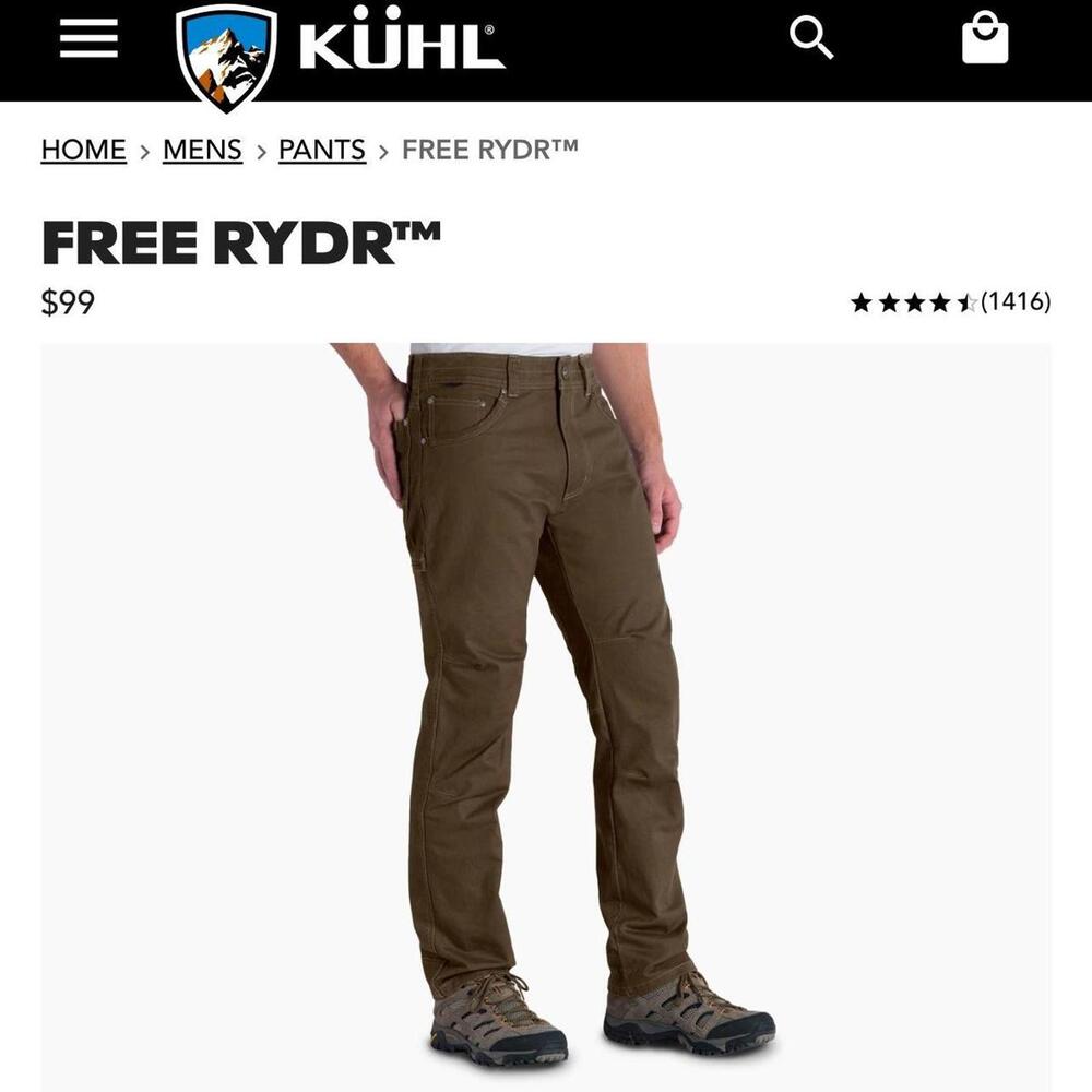 KÜHL Men's Brown and Khaki Trousers